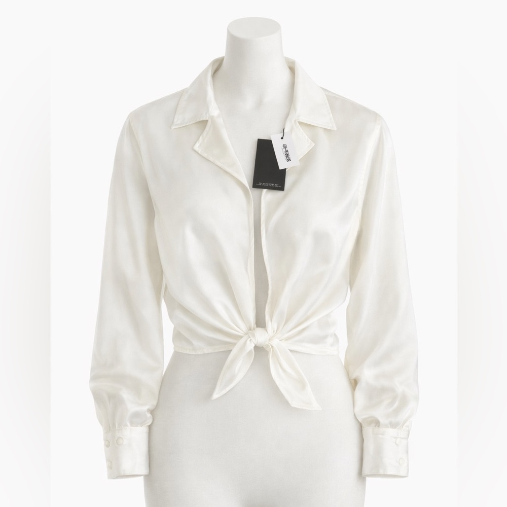 4th + Reckless White Cropped Blouse